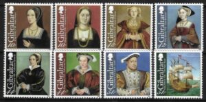 2009 Gibraltar SG.1307-14 500th Anniv. Coronation of King Henry VIII set 8 values U/M (MNH)