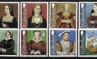 2009  Gibraltar  SG.1307-14  500th Anniv. Coronation of King Henry VIII set 8 values U/M (MNH)