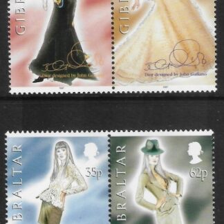 1997  Gibraltar  SG.812-5  Christian Dior - Spring-Summer 97  set 4 values U/M (MNH)