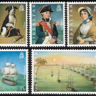 1998 Gibraltar  SG.839-43 Bicentenary of The Battle of The Nile  set 5 values U/M (MNH)