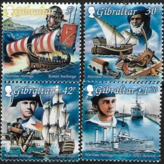 1999 Gibraltar  SG.872-5  Maritime Heritage  set 4 values U/M (MNH)