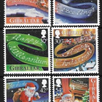 1999 Gibraltar SG.897-902 Christmas set 6 values  U/M (MNH)