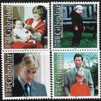 2000 Gibraltar SG.932-5 18th Birthday of Prince William set 4 values  U/M (MNH)