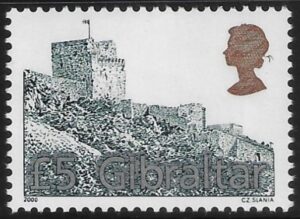 2000 Gibraltar SG.942 £5.00 Definitive 'Moorish Castle' U/M (MNH)