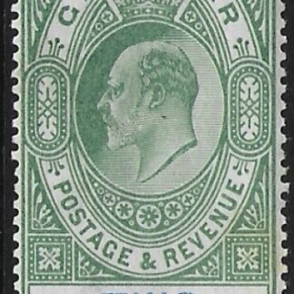 1903 Gibraltar SG.52  2/- green and blue Mounted Mint