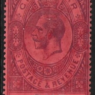 1912 Gibraltar  SG.85  £1 dull purple and black/red  lightly mounted mint.