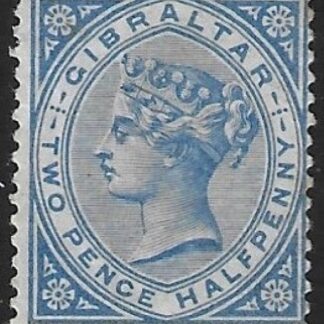 1886  Gibraltar SG.11 2½d blue mounted mint