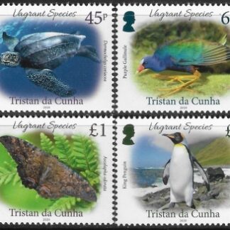 2020 Tristan da Cunha  SG.1289-92  Vagrant Species Part 2  set 4 values U/M (MNH)