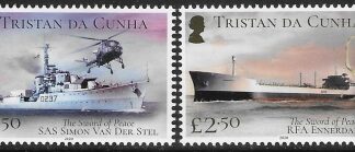 2020 Tristan da Cunha SG.1293-4  Sword of Peace set 2 values U/M (MNH)