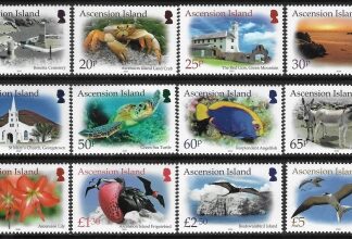 2020 Ascension Island  SG.1316-27  Island Treasures definitive set 12 values  U/M (MNH)