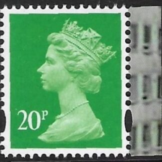 U3075 20p 2B bright green M20L MPIL  DY37  ISP U/M (MNH)