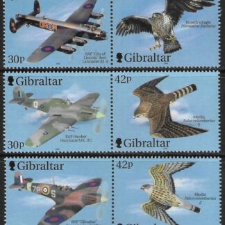 2000 Gibraltar  SG.943-8  Wings of Prey (2nd series) set 6 values U/M (MNH