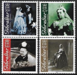 2001 Gibraltar SG.956-9 Death Centenary of Queen Victoria set 4 values U/M (MNH