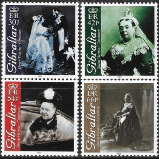 2001 Gibraltar  SG.956-9 Death Centenary of Queen Victoria  set 4 values U/M (MNH