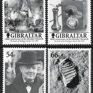 2001 Gibraltar  SG.978-81 Gibraltar Chronical   set 4 values U/M (MNH