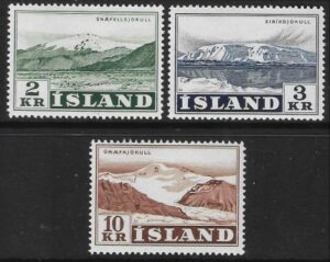 1957  Iceland SG.346-8  set 3 values U/M (MNH)