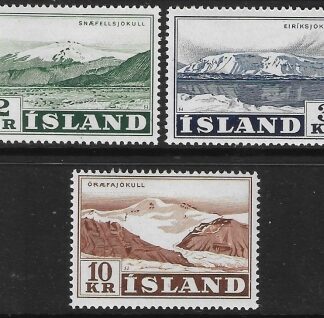 1957  Iceland SG.346-8  set 3 values U/M (MNH)