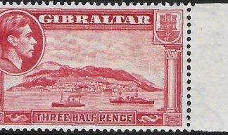 1938  Gibraltar  SG.123 1½ carmine  perf 14  U/M (MNH)