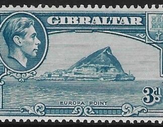1942 Gibraltar  SG.125b   3d light blue   U/M (MNH)