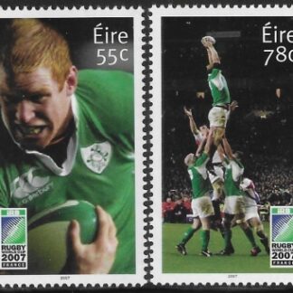 2007  Ireland SG.1865-6 Rugby World Cup France. set 2 values U/M (MNH)