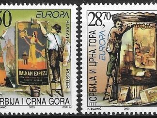 2003  Serbia Montenegro SG.8-9  Europa 'Poster Art'  U/M (MNH)