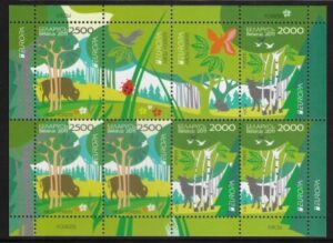 2001 Belarus SG.853-4 Europa 'Natural Resources' Sheetlet U/M (MNH)