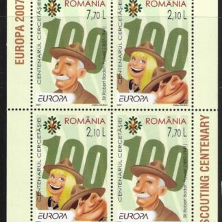 2007  Romania  SG.6791-2  Europa 'Scouting'  Sheetlet  U/M (MNH)