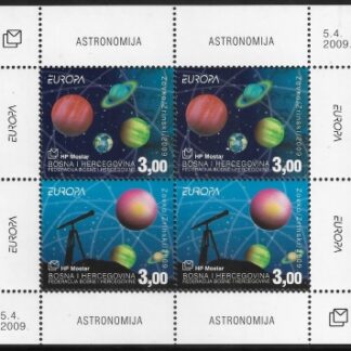 2009  Bosnia Herzegovina SG.C259-60   Europa 'Astronomy' sheetlet U/M (MNH)