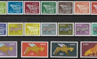 1971-75 Ireland SG.287-301  definitive set of 18 values U/M (MNH)