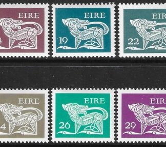 1981 Ireland SG.478-83   'No watermark' definitive set of 6 values U/M (MNH)