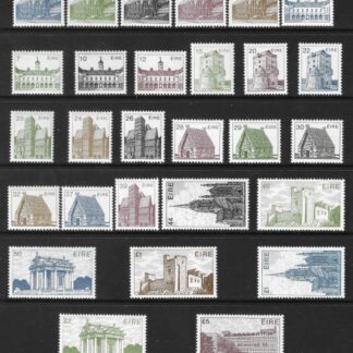 1982-90 Ireland SG.532-51  Irish Architecture definitive set of 28 values U/M (MNH)