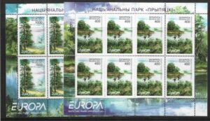 2001 Belarus SG.457-8 Europa 'Natural Resources' sheetlets of 8 U/M (MNH)
