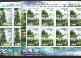 2001  Belarus  SG.457-8  Europa 'Natural Resources'  sheetlets of 8 U/M (MNH)