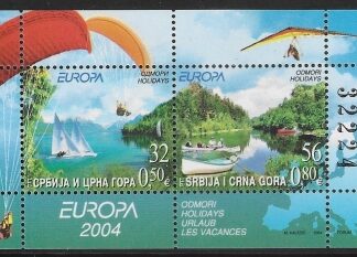 2004  Serbia & Montenegro  MS.83  Europa 'Holidays'  mini sheet U/M (MNH)