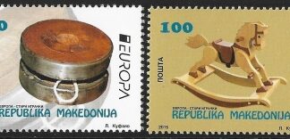 2015 Macedonia   Europa  'Old Toys'  set 2 values U/M (MNH)