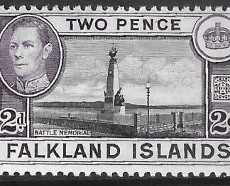 1938 Falkland Islands.  SG.149 2d black and deep violet . U/M (MNH)