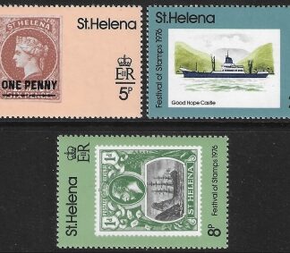 1976 St Helena SG.316-18 Festival of Stamps. set 3 values U/M (MNH)