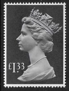 SG.1026c £1.33 pale mauve & grey black. U/M (MNH)
