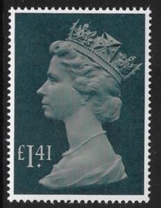 SG.1026d £1.41 pale drab & deep greenish blue. U/M (MNH)