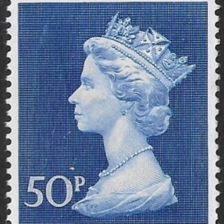 SG.831  50p deep ultramarine on Post Office Paper. U/M (MNH)