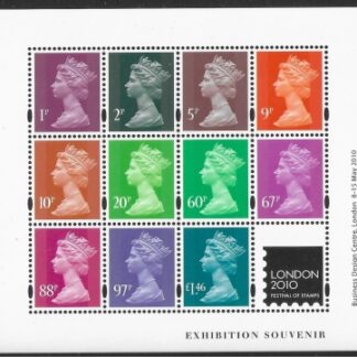 MS.3073 London 2010 Festival of Stamps mini sheet by Cartor U/M (MNH)