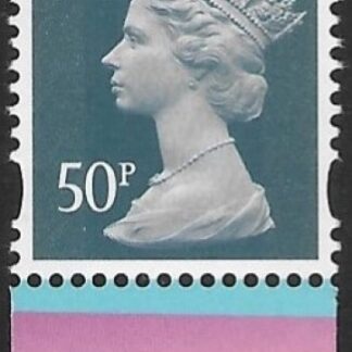 U3077   50p grey-green M21L  MPIL  DY38   ISP U/M (MNH)