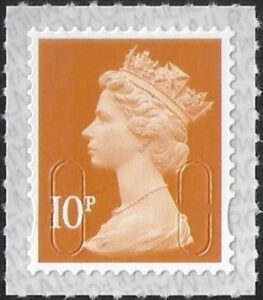 U2923 10p dull orange M21L SBP s/L Walsall (ISP) U/M (MNH)