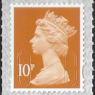 U2923  10p dull orange M21L  SBP s/L Walsall (ISP) U/M (MNH)
