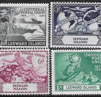 1949  Leeward Is. SG.119-22   Universal Postal Union  set 4 values U/M (MNH)