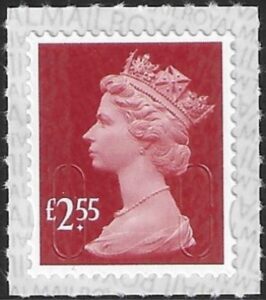 U2962 £2.55 deep rose red 'M21L' SBP T3 Walsall (MNH)