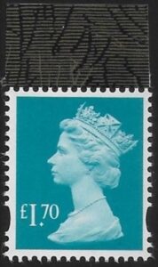 U3116  £1.70 2B  turquoise blue   'M21L'  'MPIL'   DY39   ISP  U/M (MNH)
