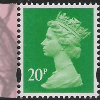 U3075 20p 2B bright green M21L MPIL  DY40  ISP U/M (MNH)