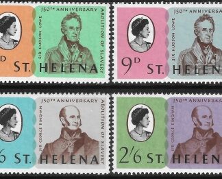 1968  St. Helena SG.222-5   150th Anniv. Abolition of Slavery in St. Helena. set 4 values U/M (MNH)