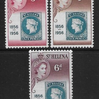 1956 St. Helena  SG.166-8 Stamp Centenary set 3 values U/M (MNH)